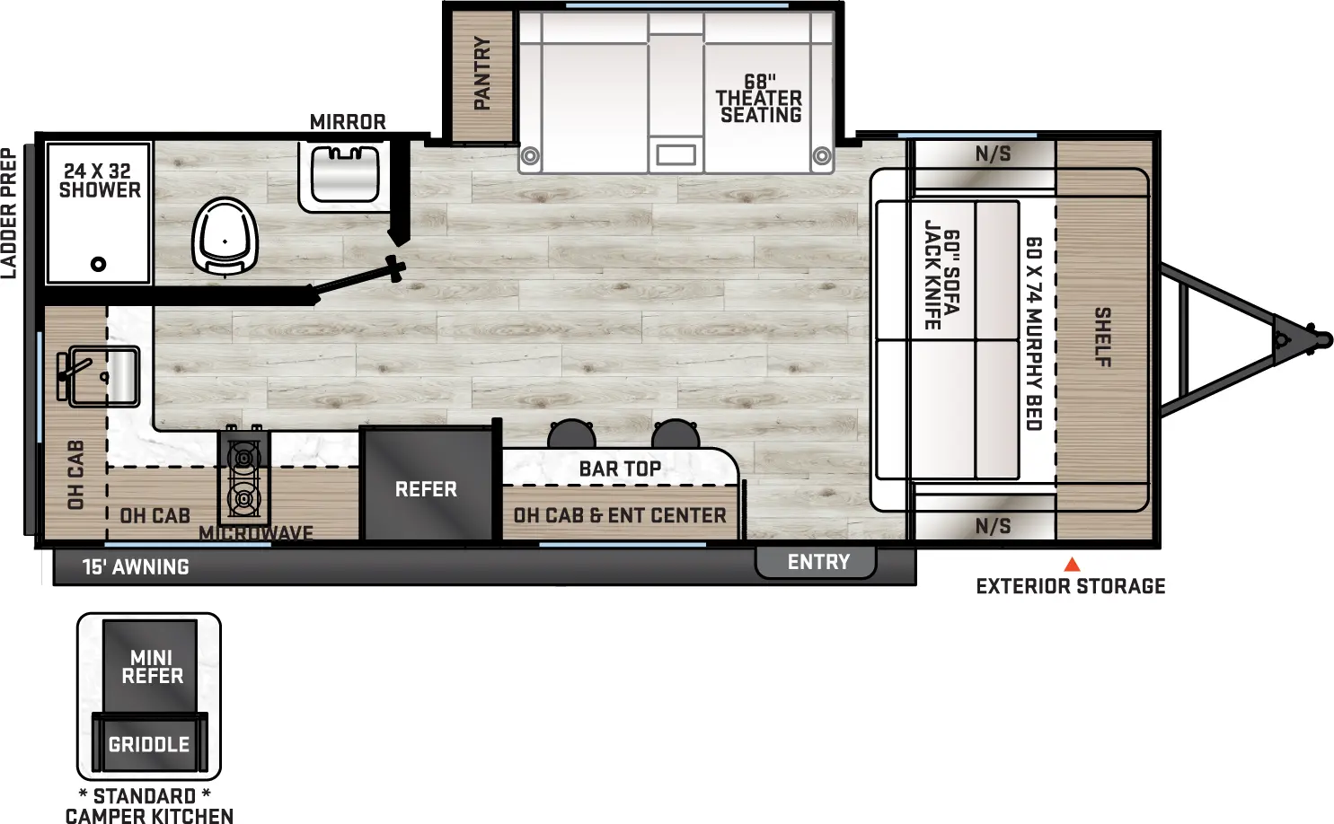 Catalina Summit Series 7 184RBS Floorplan
